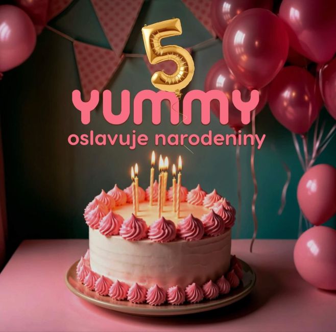 🎉Všetko najlepšie! Yummy.sk má 5 rokov a spolu s ním oslavujete aj VY🎂♥️ Keďže ste tou najdôležitejšou časťou nášho Yummy,...