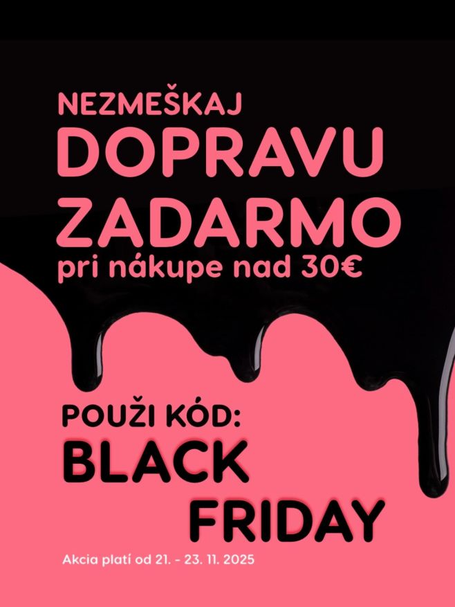 Naša ružová je celý víkend odetá v čiernej 🩷🖤 BLACK FRIDAY na Yummy.sk = výhodné ceny + doprava ZADARMO 🚐 pri nákupe nad...